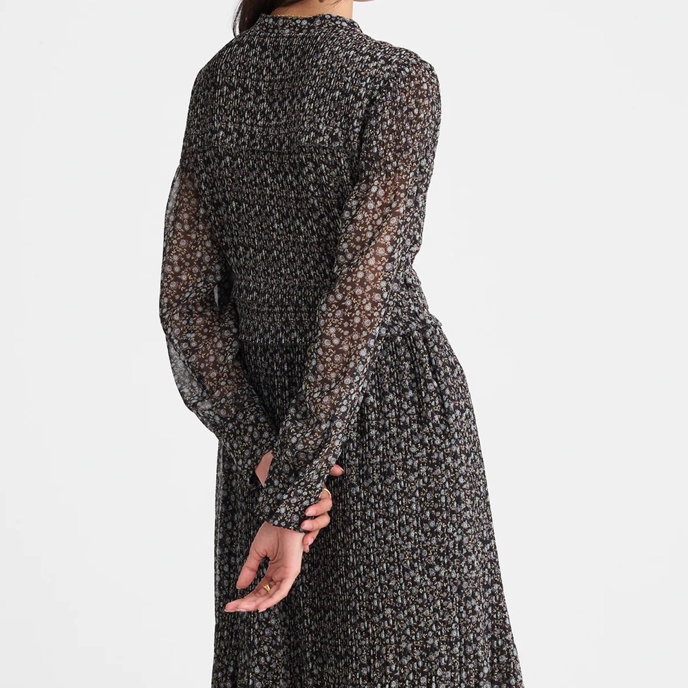 MADEWELL PLEATED PUFF SLEEVE MAXI DRESS IN FLORAL   NWT  original price $258.00 - Picture 7 of 13